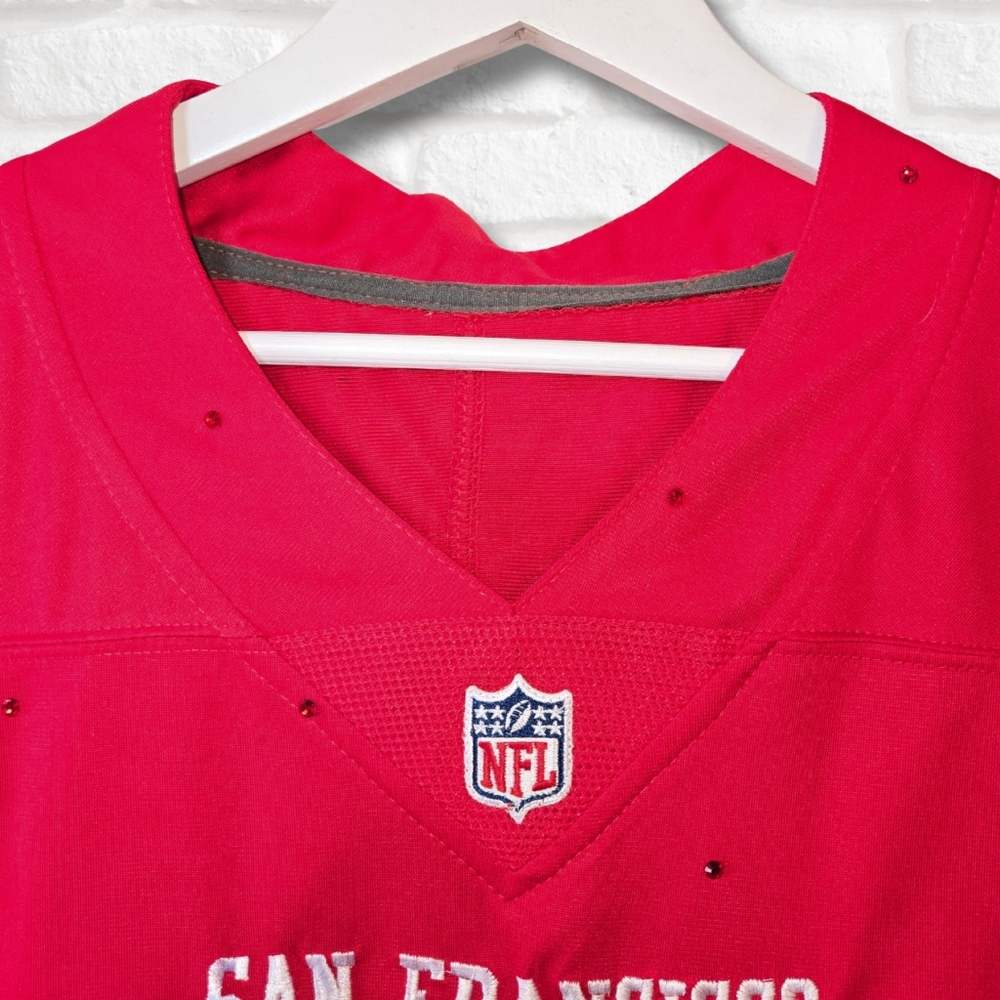 San Francisco 49ers Crop Rhinestone Jersey - Picture 5 of 7